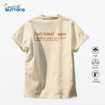 Áo thun Form Rộng BUTTONS 100% Cotton Cao cấp Relaxed Fit: CAFFEIN