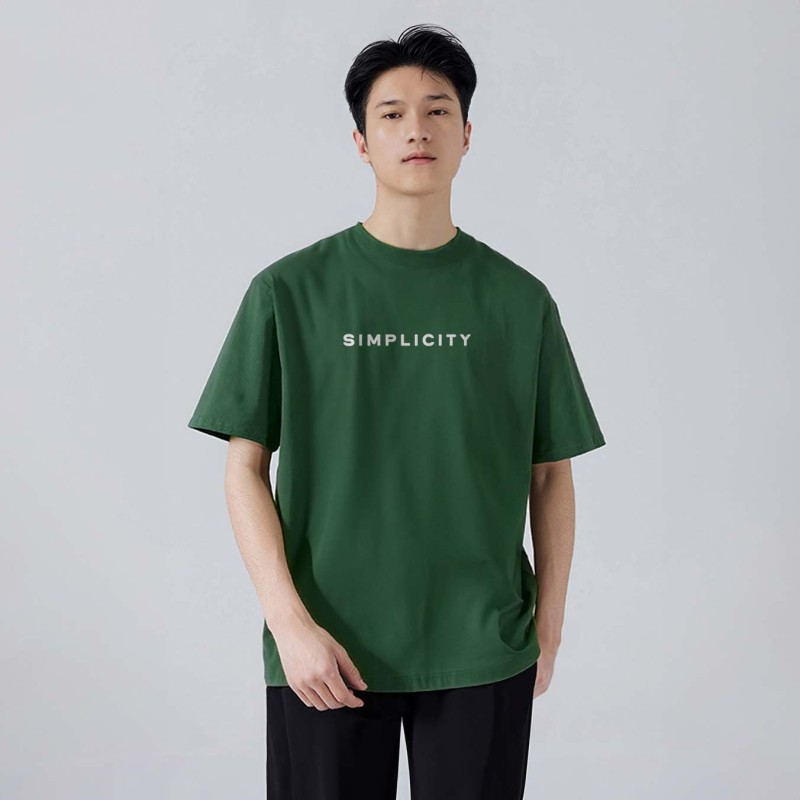 Áo thun Form Rộng BUTTONS 100% Cotton Cao cấp Relaxed Fit: ALL YOU NEED IS LESS