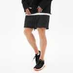 Quần Short Cắt Lai BUTTONS Màu Đen Wash Form Regular Ngắn Trên Gối , Quần đùi nam ngắn trên gối