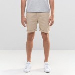 Short Kaki BUTTONS Kem Trắng