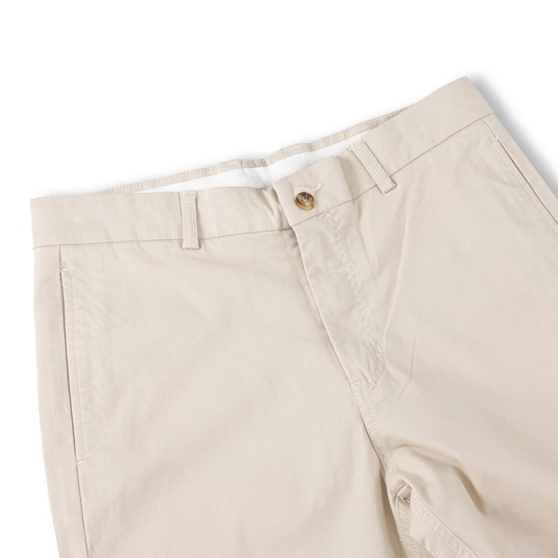 Quần Dài Kaki Form Skinny Màu Kem