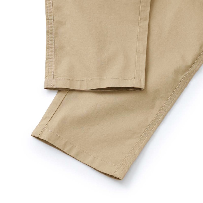 Quần Dài Kaki Pant BUTTONS Màu Nâu Nhạt Form Dáng Regular Vải Kaki Mềm Mịn Mát