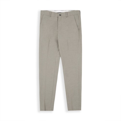 Quần Âu Dài 100% Cotton Form Fitted Màu Apricot