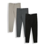 Quần Âu Dài 100% Cotton Form Fitted Màu Apricot