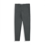 Quần Âu Dài 100% Cotton Form Fitted Màu Xám