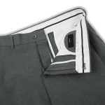 Quần Âu Dài 100% Cotton Form Fitted Màu Xám