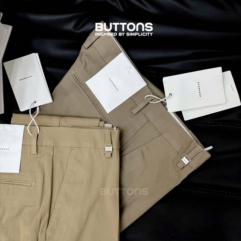 Quần Âu Kaki Công Sở Form Đứng Cao Cấp Màu Nâu, Quần Tây Kaki Màu Nâu Beige