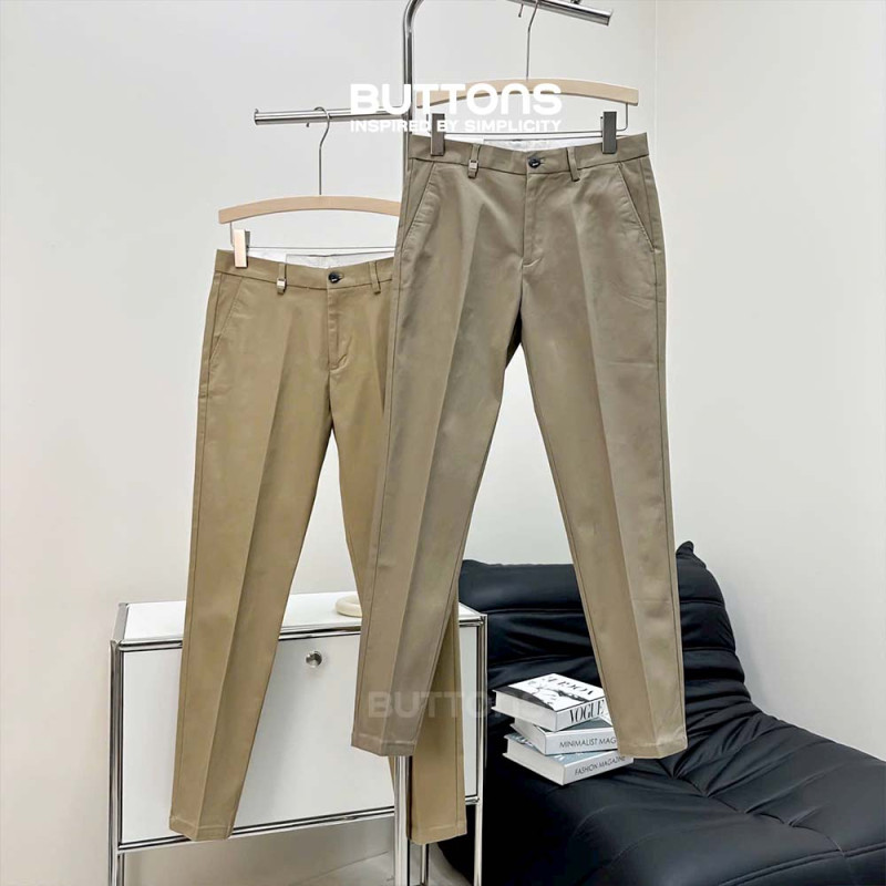 Quần Âu Kaki Công Sở Form Đứng Cao Cấp Màu Nâu, Quần Tây Kaki Màu Nâu Beige