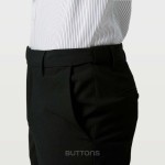 Quần Âu Công Sở Lưng Co Giãn Cao Cấp Smart Pant Màu Đen Form Regular, Quần Tây Đen Co Giãn