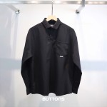 Áo Sơ Mi Polo Chui Đầu Relax Fit Cao Cấp Màu Đen Form Fitted