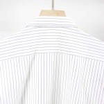 Sơ Mi Công Sở Kẻ Sọc Striped Cotton Màu Trắng Đen