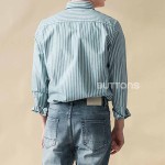 Sơ Mi Công Sở Kẻ Sọc Stripeed Cotton Màu Sọc Xanh SM_STRIPPED_004_Blue