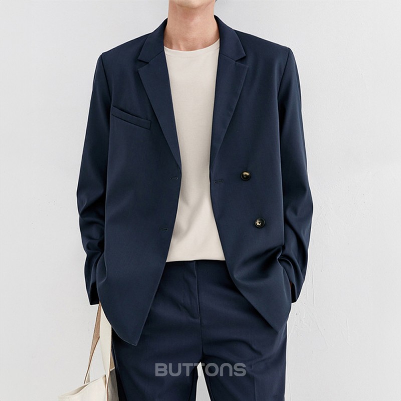 Áo Vest Màu Xanh Navy Cao Cấp Công Sở BUTTONS