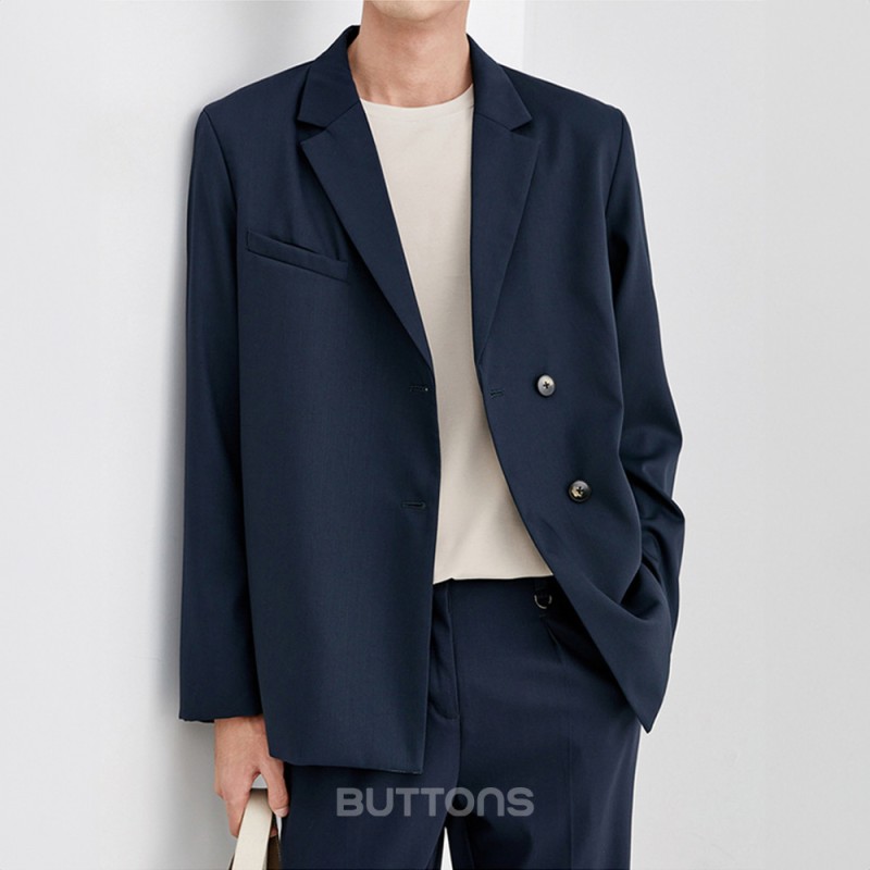 Áo Vest Màu Xanh Navy Cao Cấp Công Sở BUTTONS