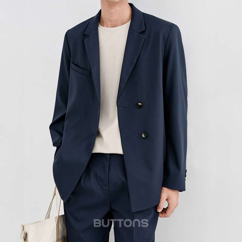 Áo Vest Màu Xanh Navy Cao Cấp Công Sở BUTTONS