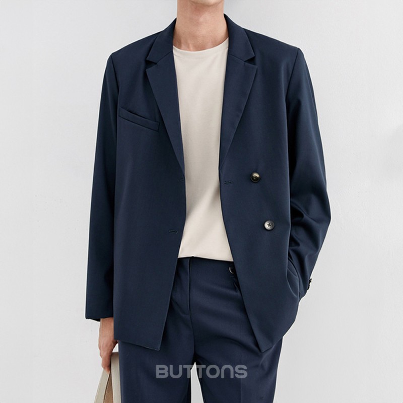 Áo Vest Màu Xanh Navy Cao Cấp Công Sở BUTTONS