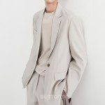 Áo Vest Màu Apricot Kem Trắng Cao Cấp Công Sở BUTTONS
