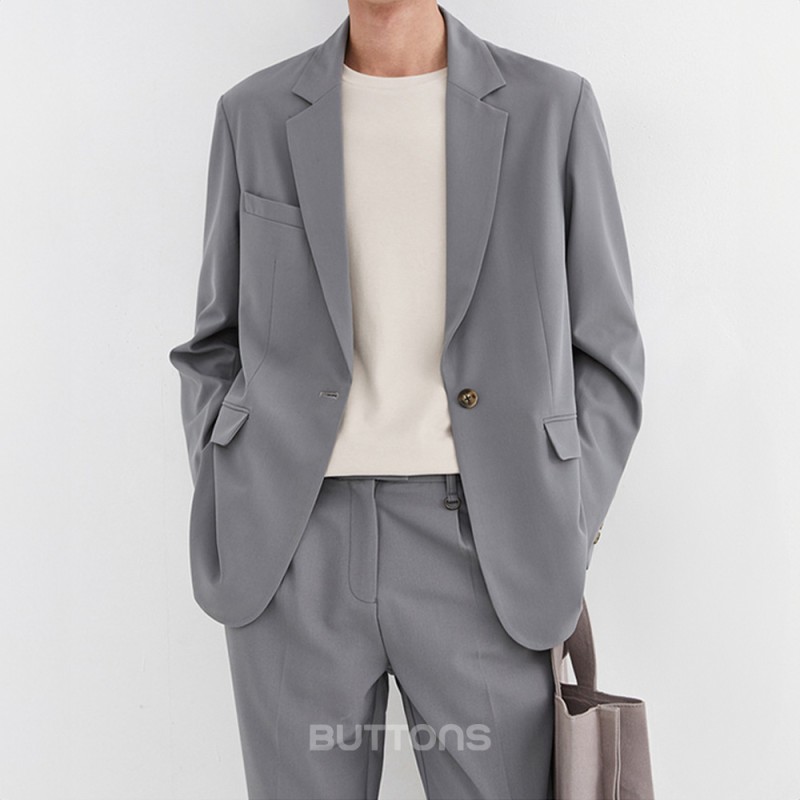 Áo Vest Màu Xám Cao Cấp Công Sở BUTTONS