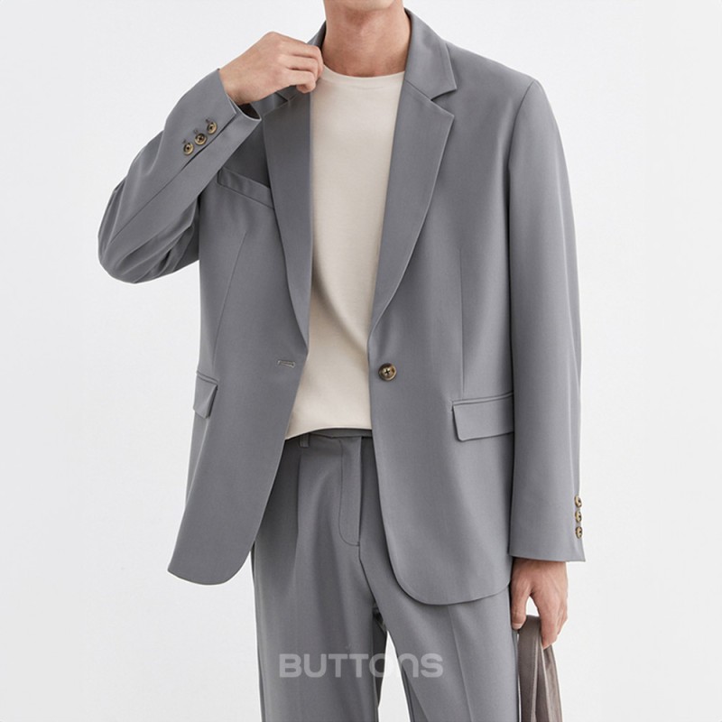 Áo Vest Màu Xám Cao Cấp Công Sở BUTTONS