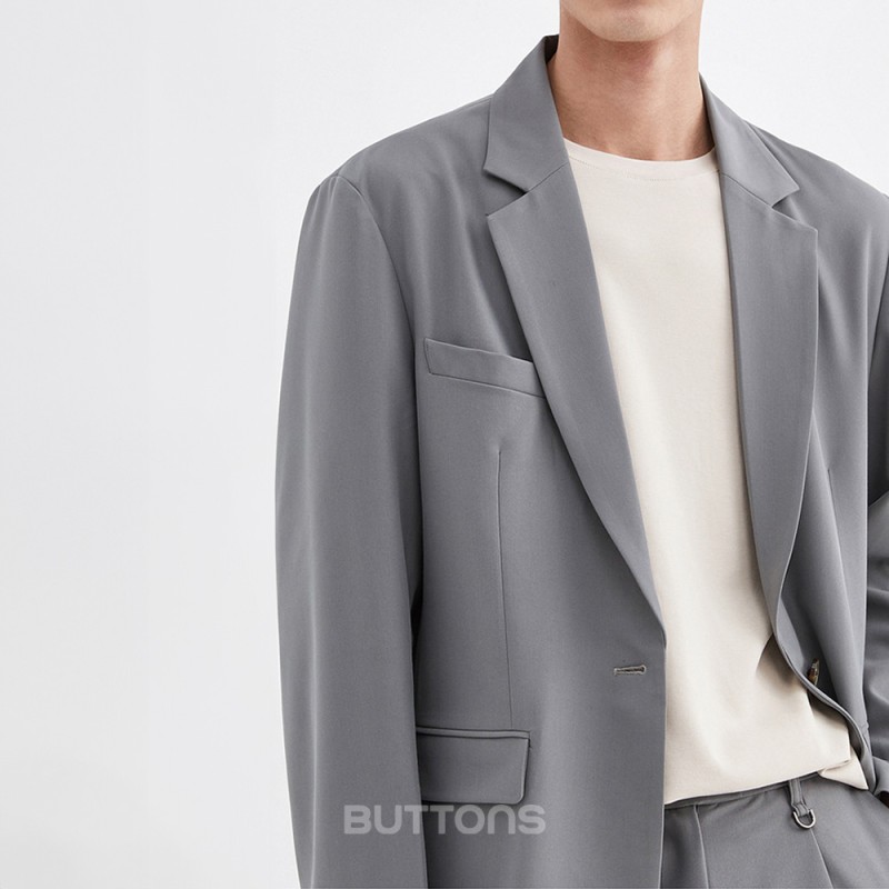 Áo Vest Màu Xám Cao Cấp Công Sở BUTTONS