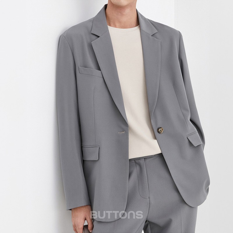 Áo Vest Màu Xám Cao Cấp Công Sở BUTTONS