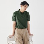 Áo Polo Tối Giản SIMPLICITY Vải CottonSpandex Co Giãn Kiểu dáng Lịch Lãm,Sang Trọng Màu Xanh Rêu