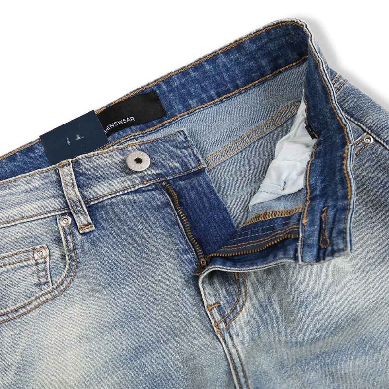 Quần Jean Fitted Xanh Nhạt AKB01D0689