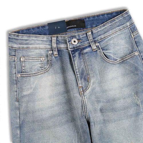 Quần Jean Fitted Xanh Nhạt AKB01D0689