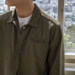 Áo Khoác Kaki Regular Màu Rêu AKB01D0538